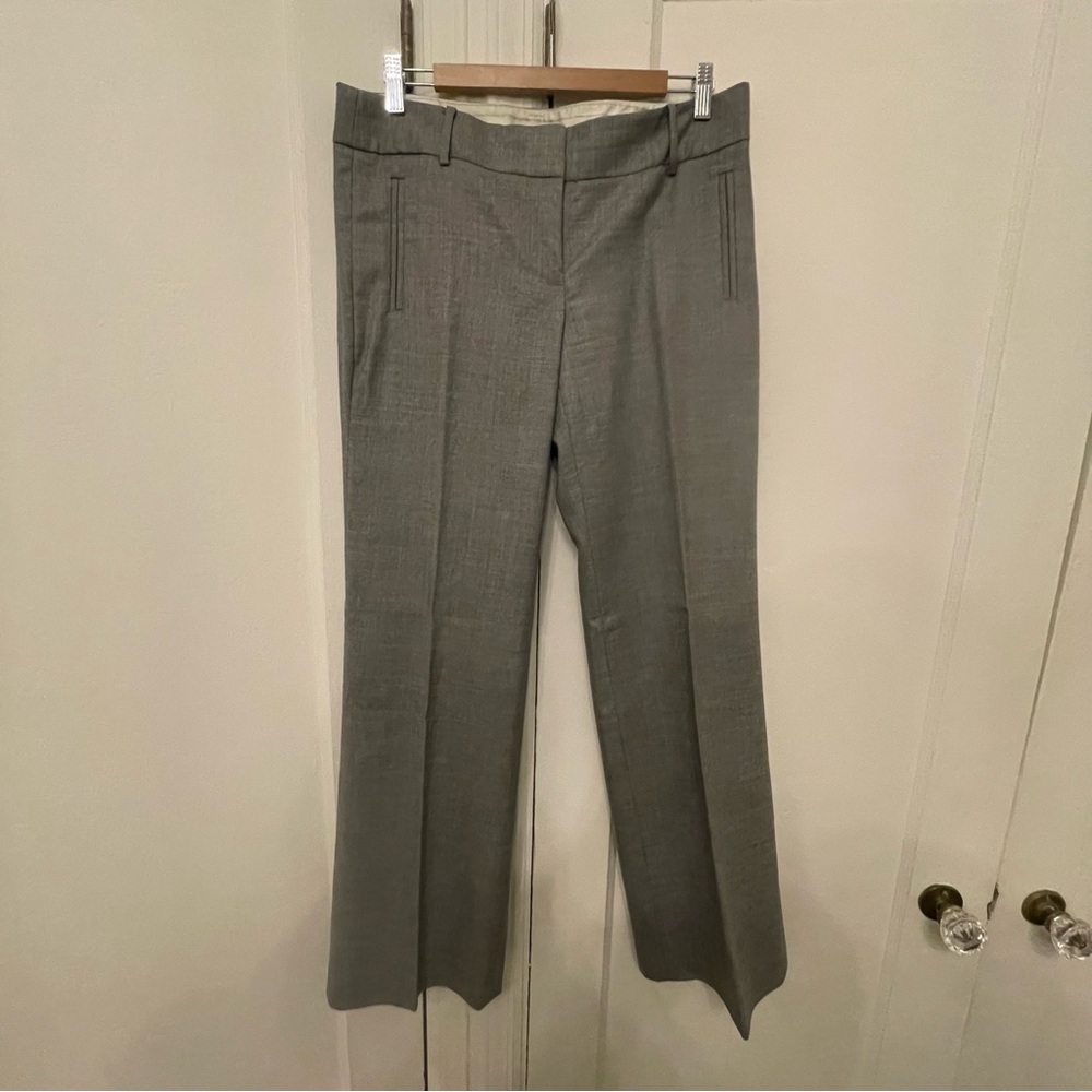 Gray Wool blend Dress Pants